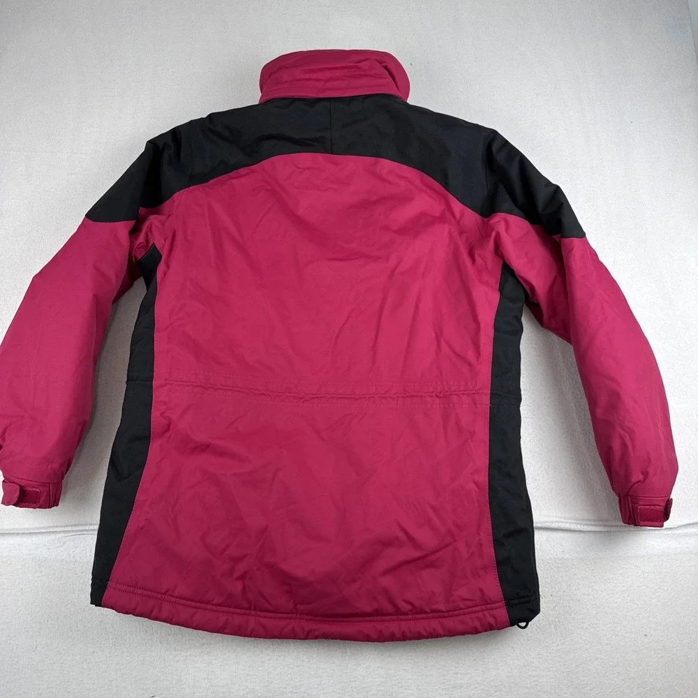 LL Bean Womens Pink Ski Snow Windbreaker Jacket Medium Primaloft Outdoor
